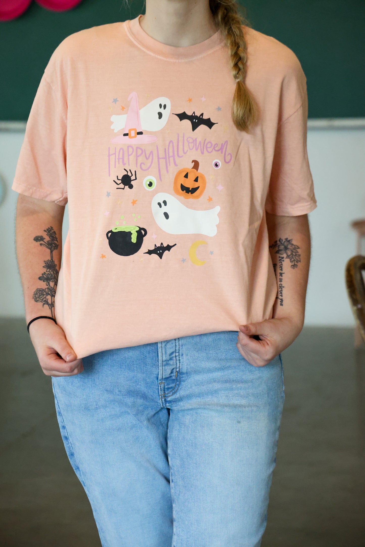Halloween Icons Peachy Tee