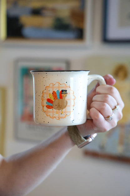 Scalloped Patchy Turkey Mug