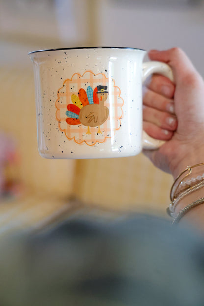 Scalloped Patchy Turkey Mug