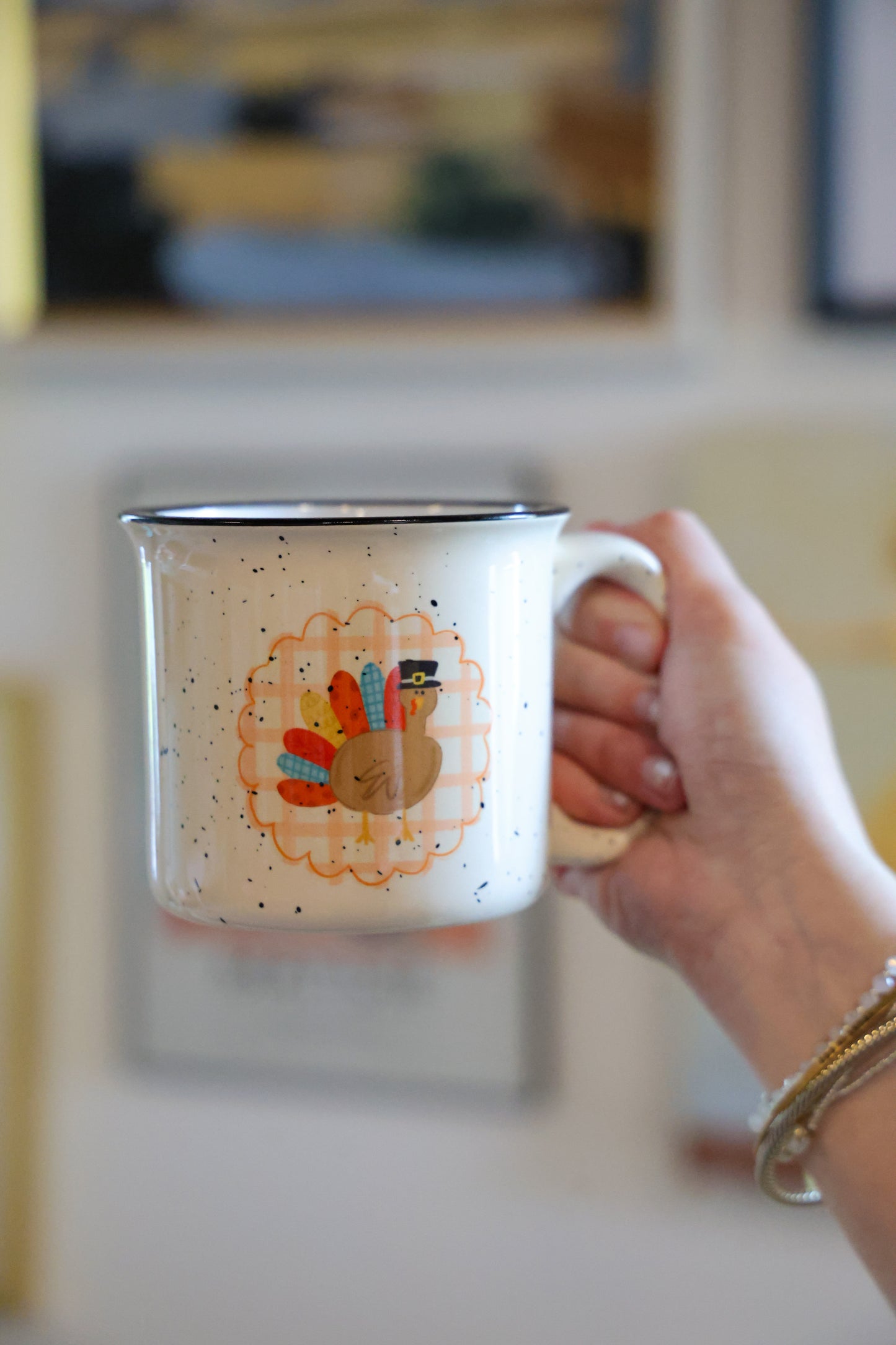 Scalloped Patchy Turkey Mug