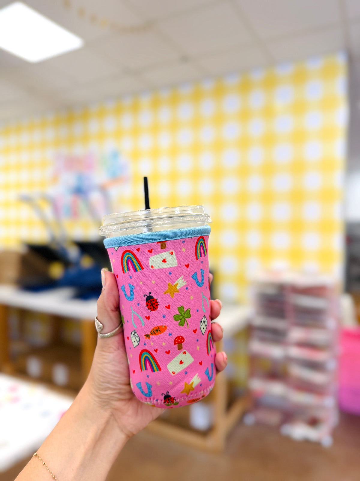 Lucky Girlie Icons Iced Coffee Sleeve