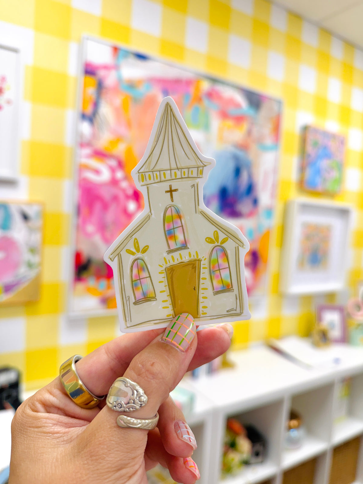 Whimsy Church Sticker