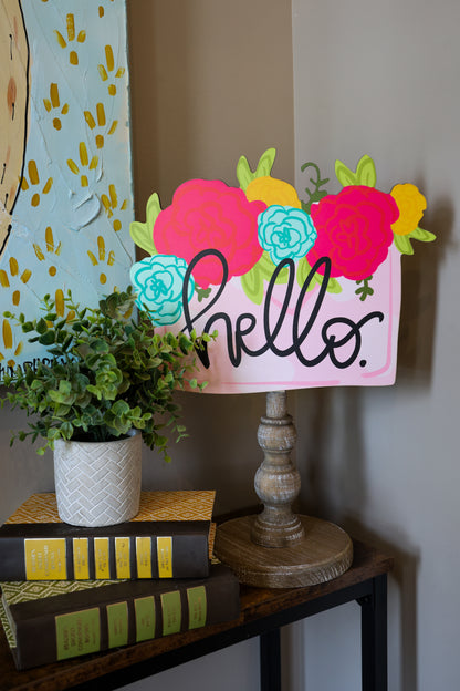 Hello Flowers Envelope Topper