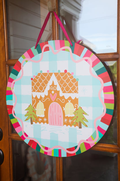 Jewel Tone Gingerbread Doorhanger