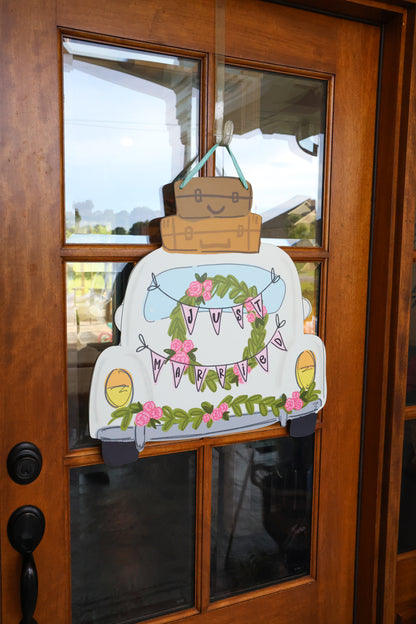 Just Married Car Doorhanger