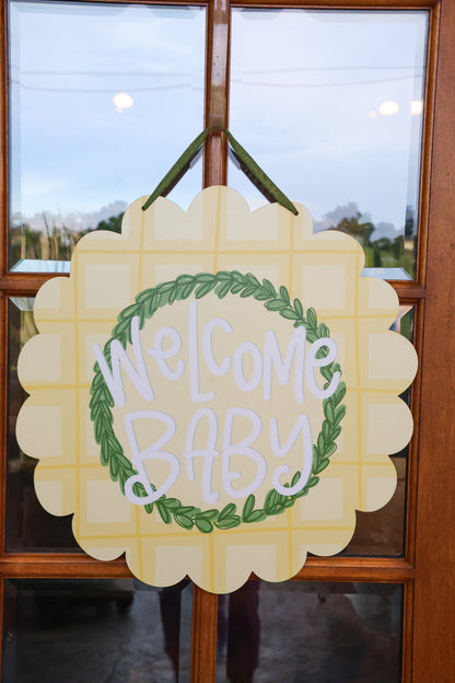 Welcome Baby Doorhanger