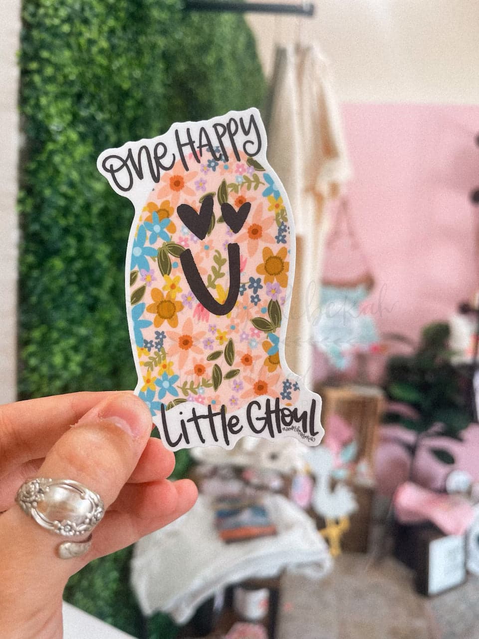 One Happy Little Ghoul Sticker - Sticker