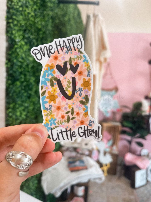 One Happy Little Ghoul Sticker - Sticker