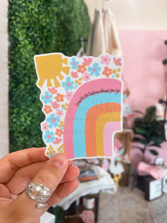 Leave a Little Sunshine Wherever Your Go Sticker - Sticker