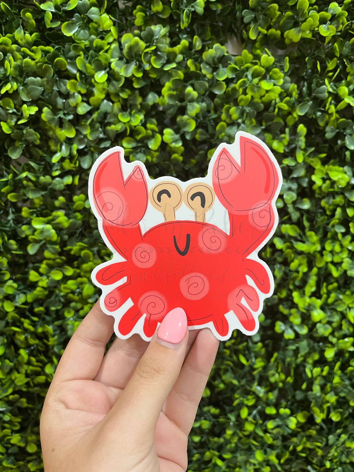 Happy Crab Sticker - Sticker