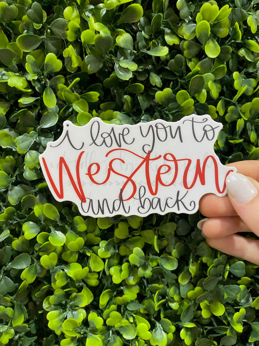 To Western And Back Sticker - Sticker