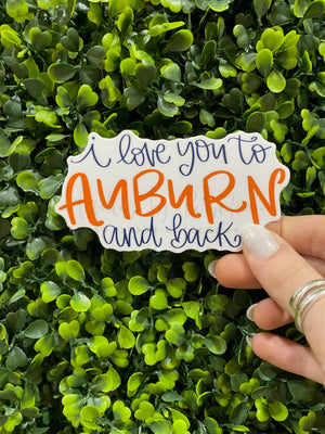 To Auburn And Back Sticker - Sticker