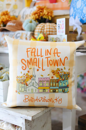 Fall In A Small Town Pillow (Custom) - Pillow