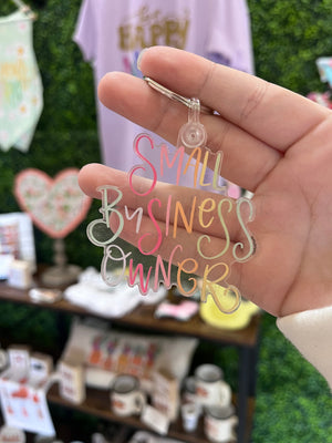 Small Business Owner Acrylic Keychain