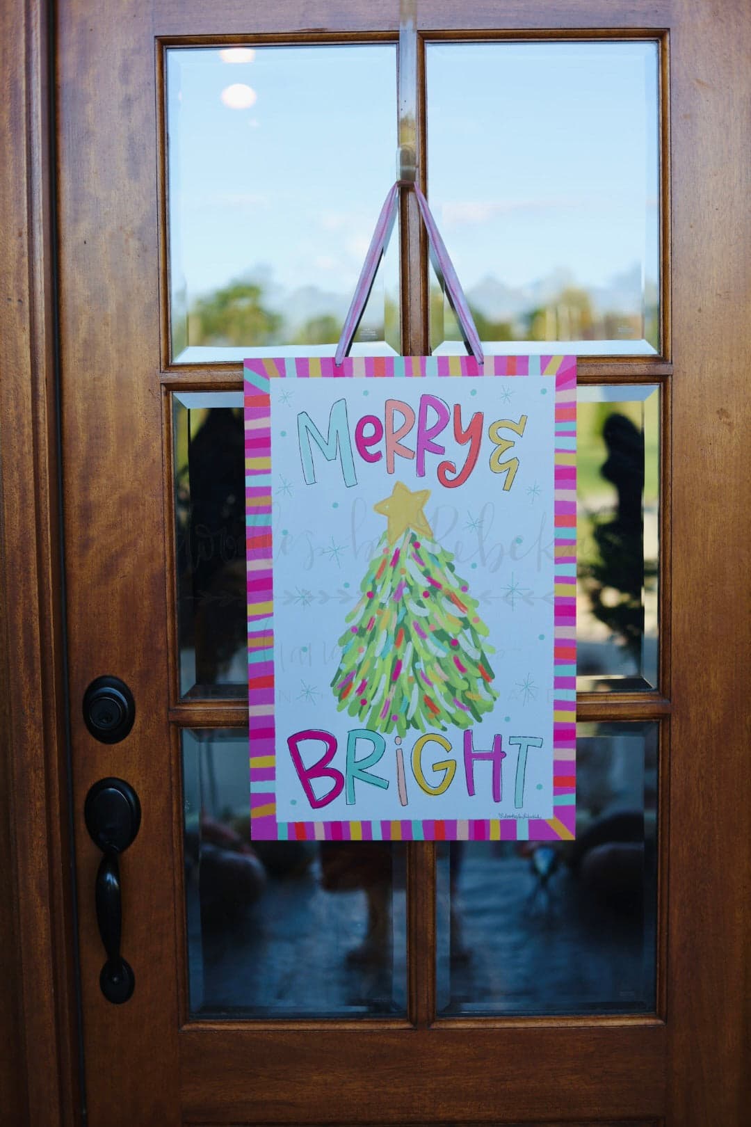 Merry and Bright Doorhanger - Topper