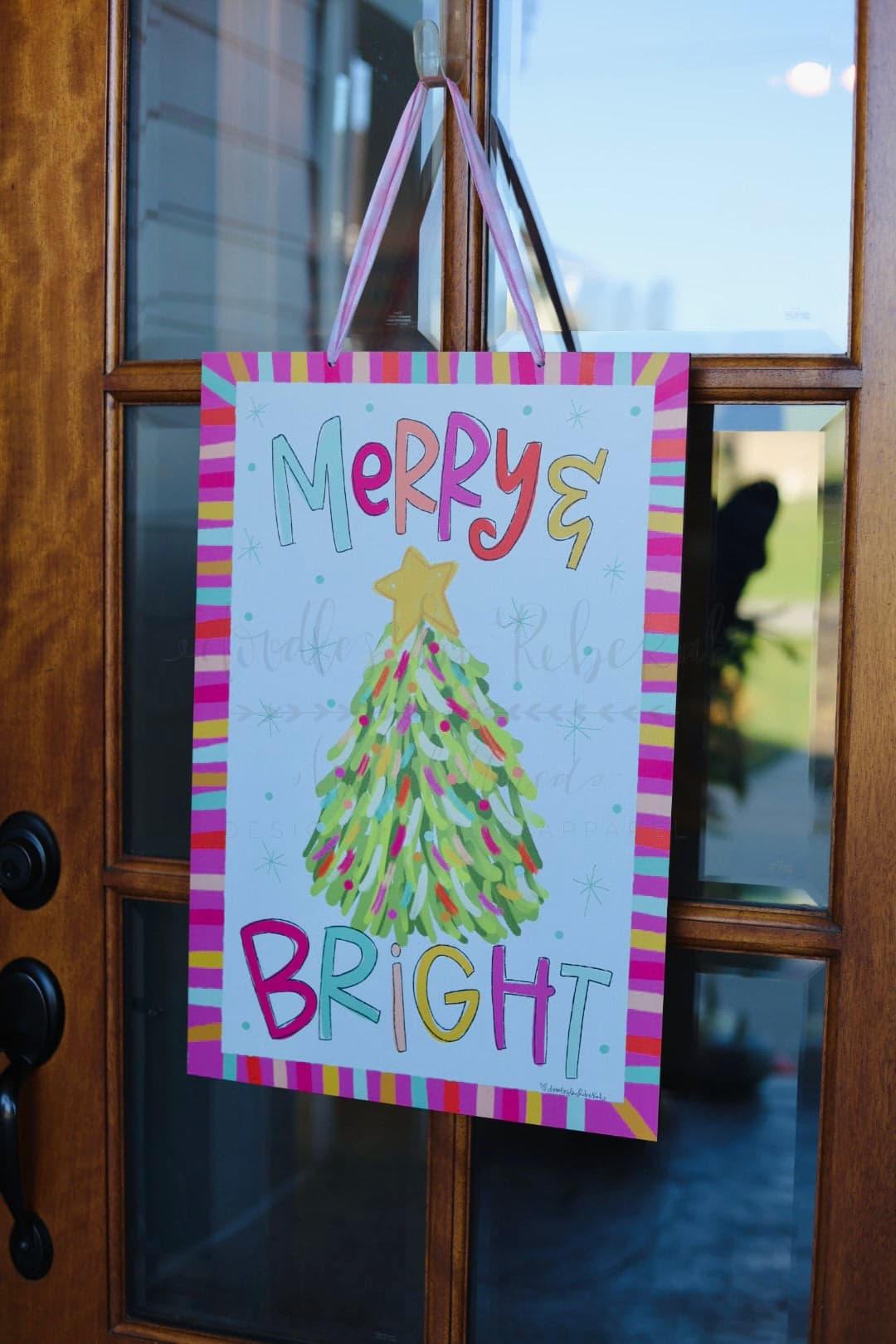 Merry and Bright Doorhanger - Topper