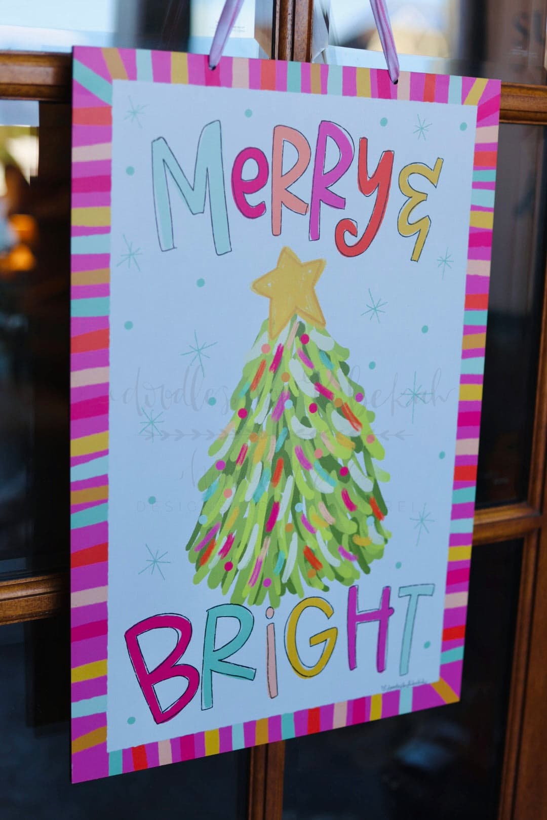 Merry and Bright Doorhanger - Topper
