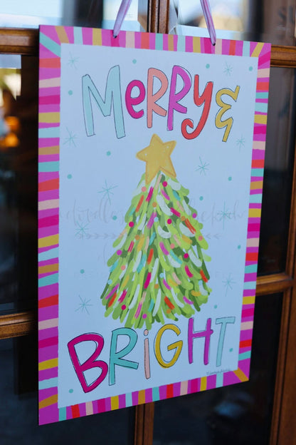 Merry and Bright Doorhanger - Topper