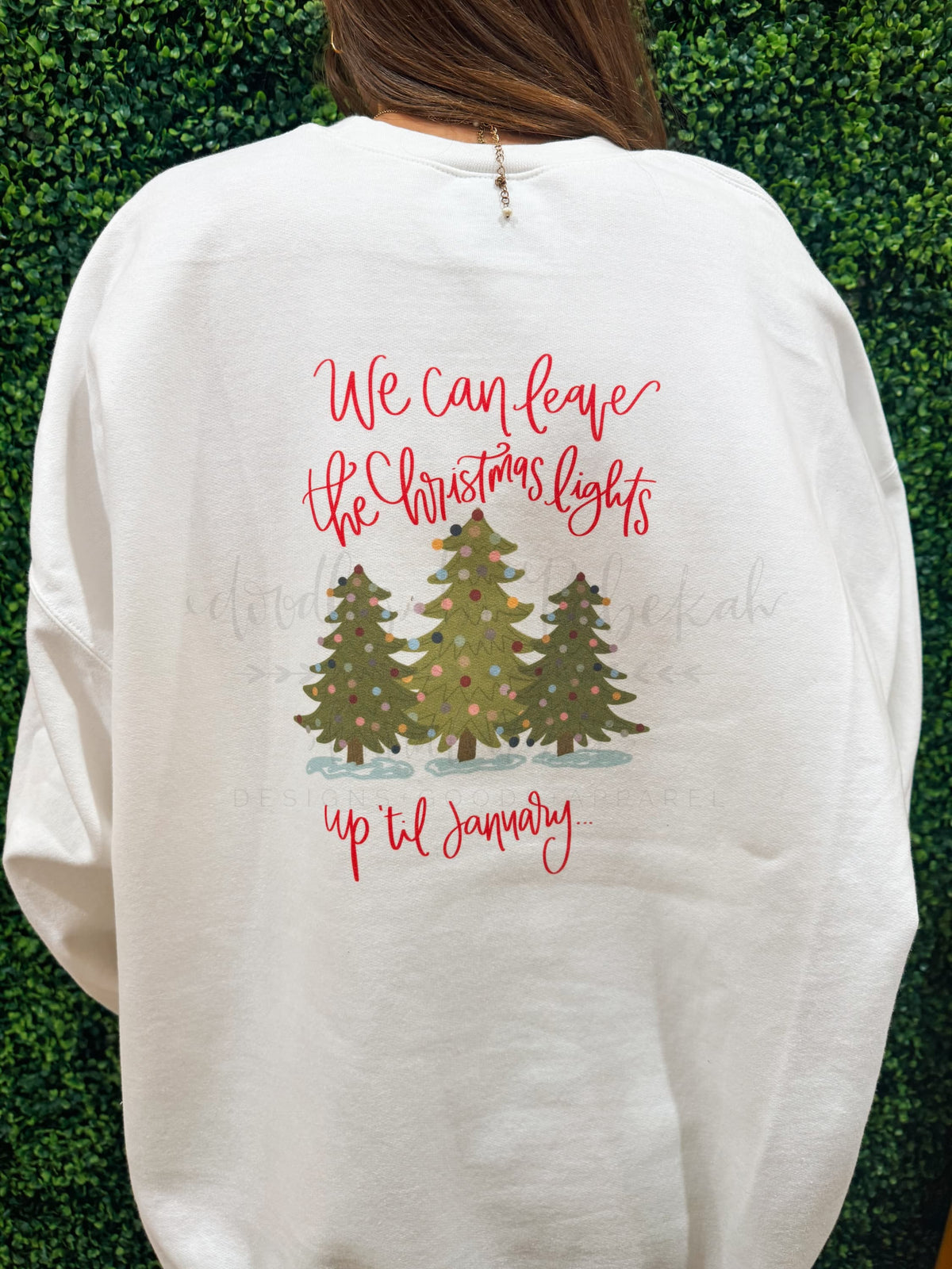 Lover Snowglobe White Sweatshirt - Tees