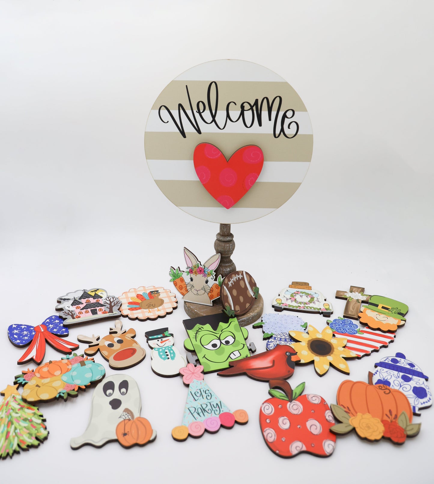 Mini MDF Velcro Wooden Toppers