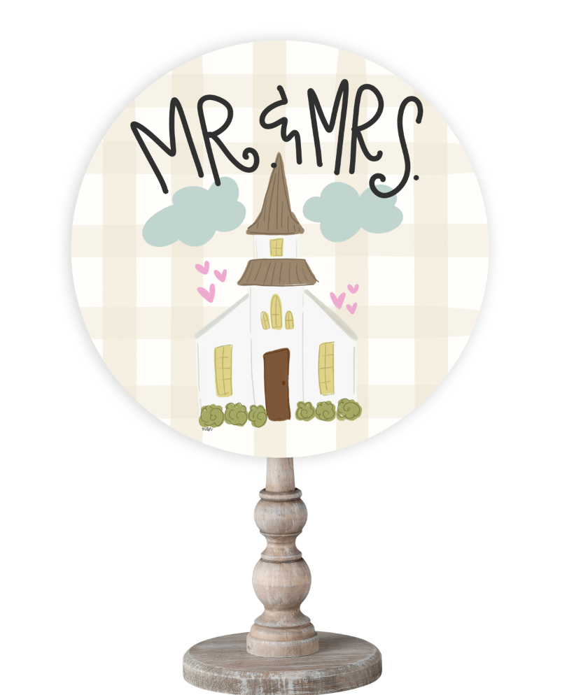 Mr. And Mrs. Wedding Topper
