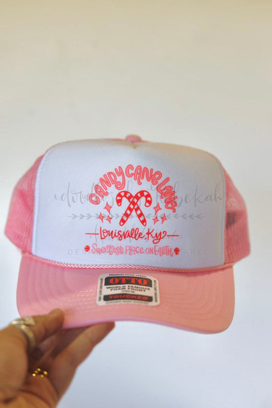 Candy Cane Lane (Custom) Trucker Hat - Hat