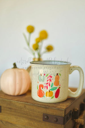 Colorful Gourds Collage Mug - Coffee Mug