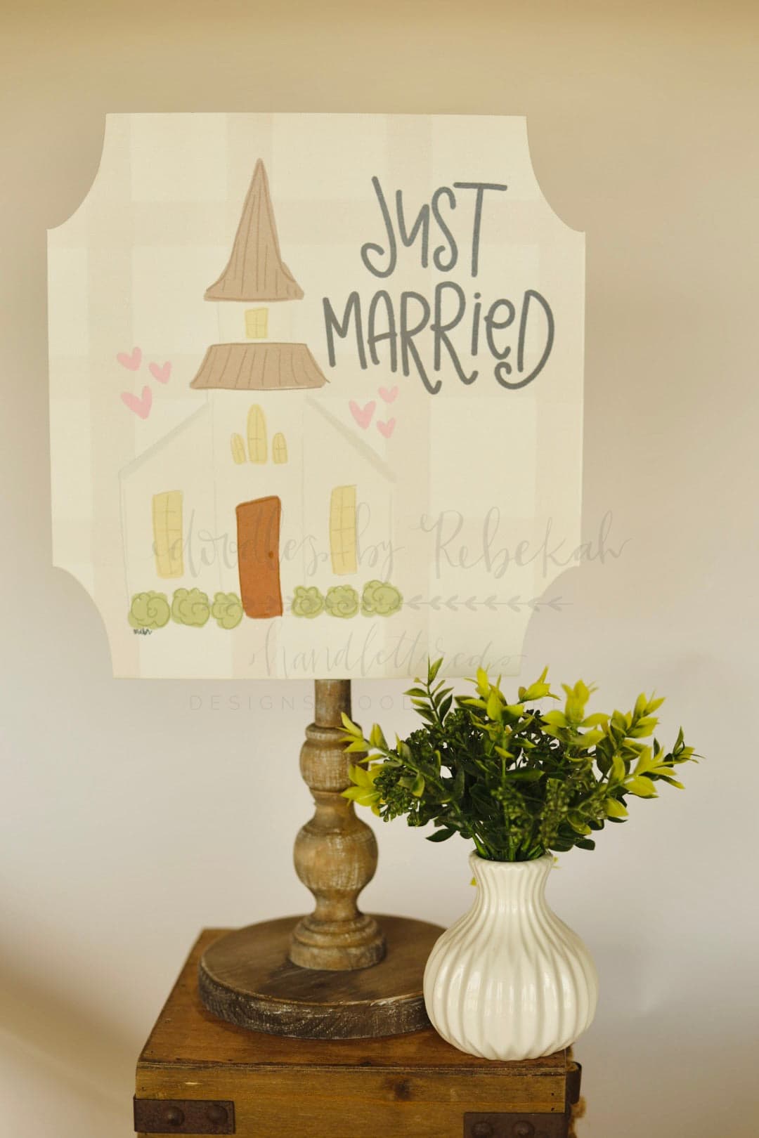 Just Married Topper/Attachment - Door Hanger