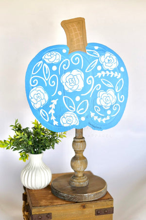 Chinoiserie Pumpkin Topper/Attachment - Door Hanger