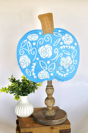 Single Chinoiserie Pumpkin Topper/Attachment - Door Hanger