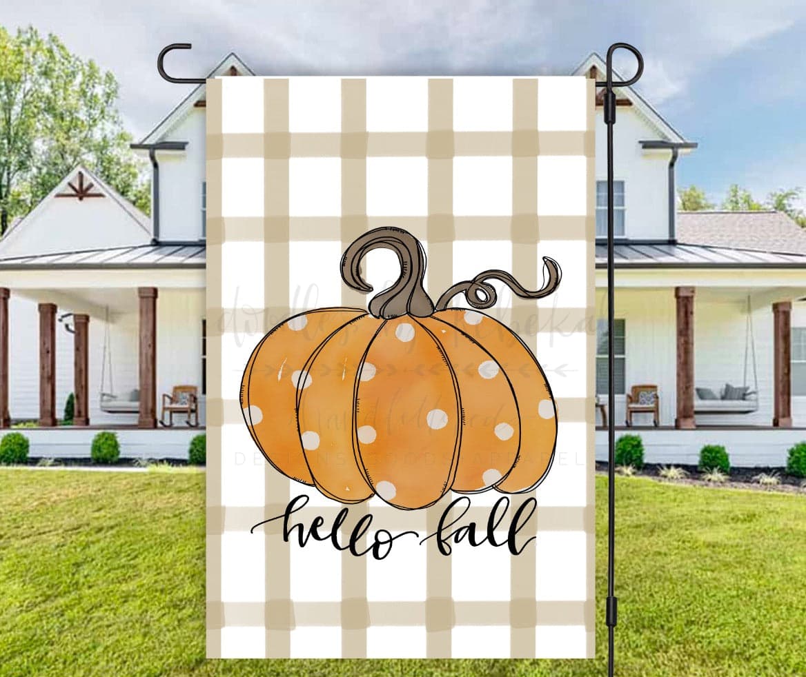 Hello Fall Garden Flag - Garden Flag