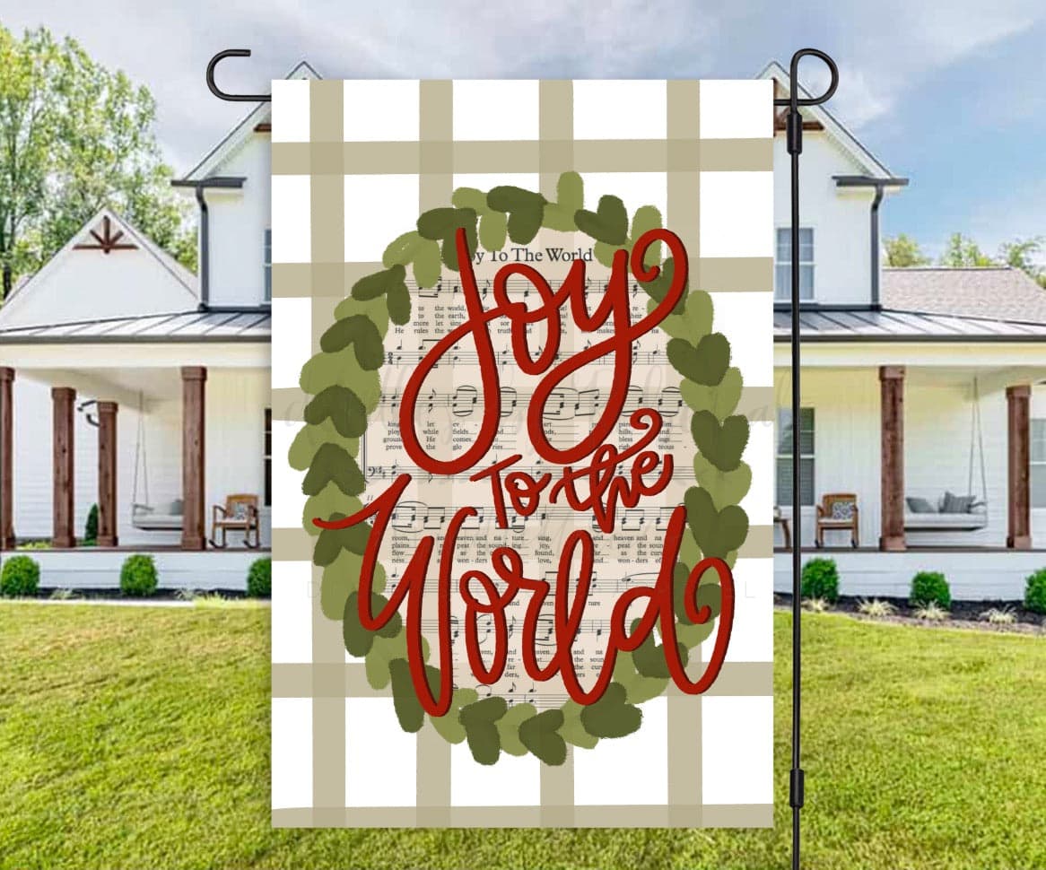 Joy to the World Garden Flag - Garden Flag