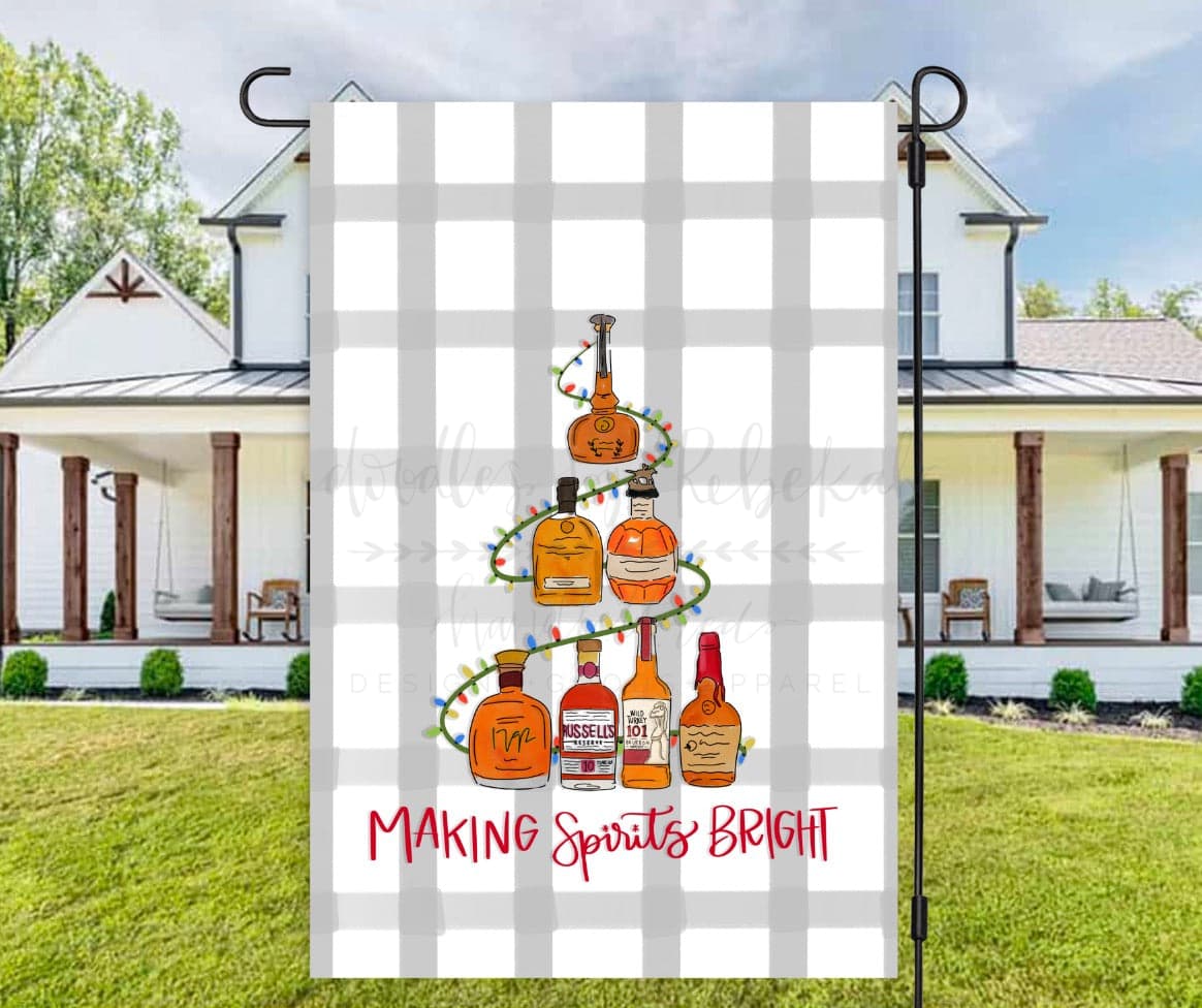 Making Spirits Bright Garden Flag - Garden Flag