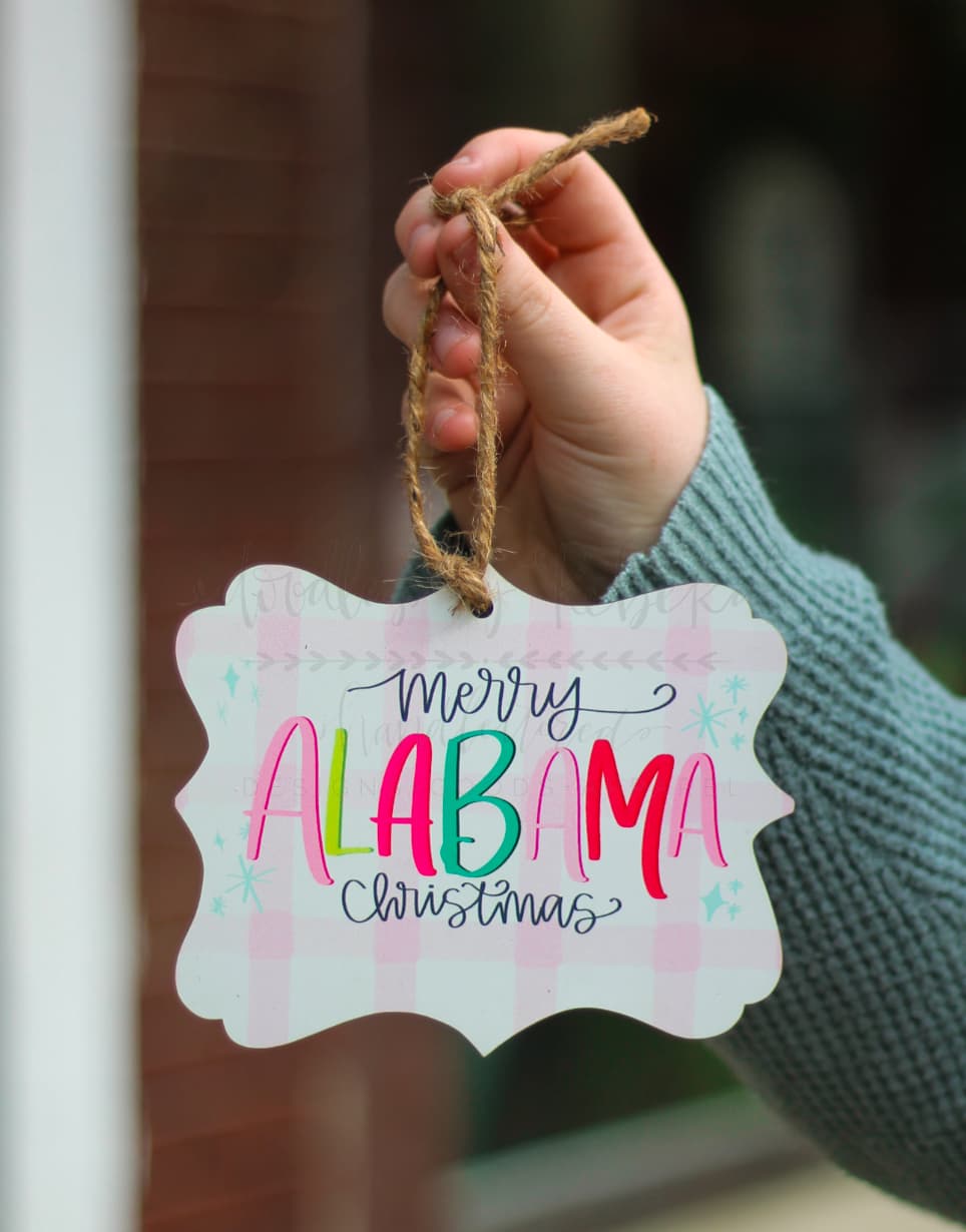 Merry Alabama Christmas Ornament - Ornaments