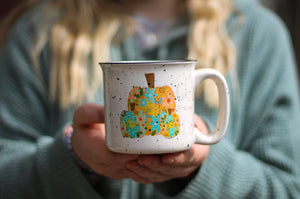 Floral Pumpkin Mug - Coffee Mug