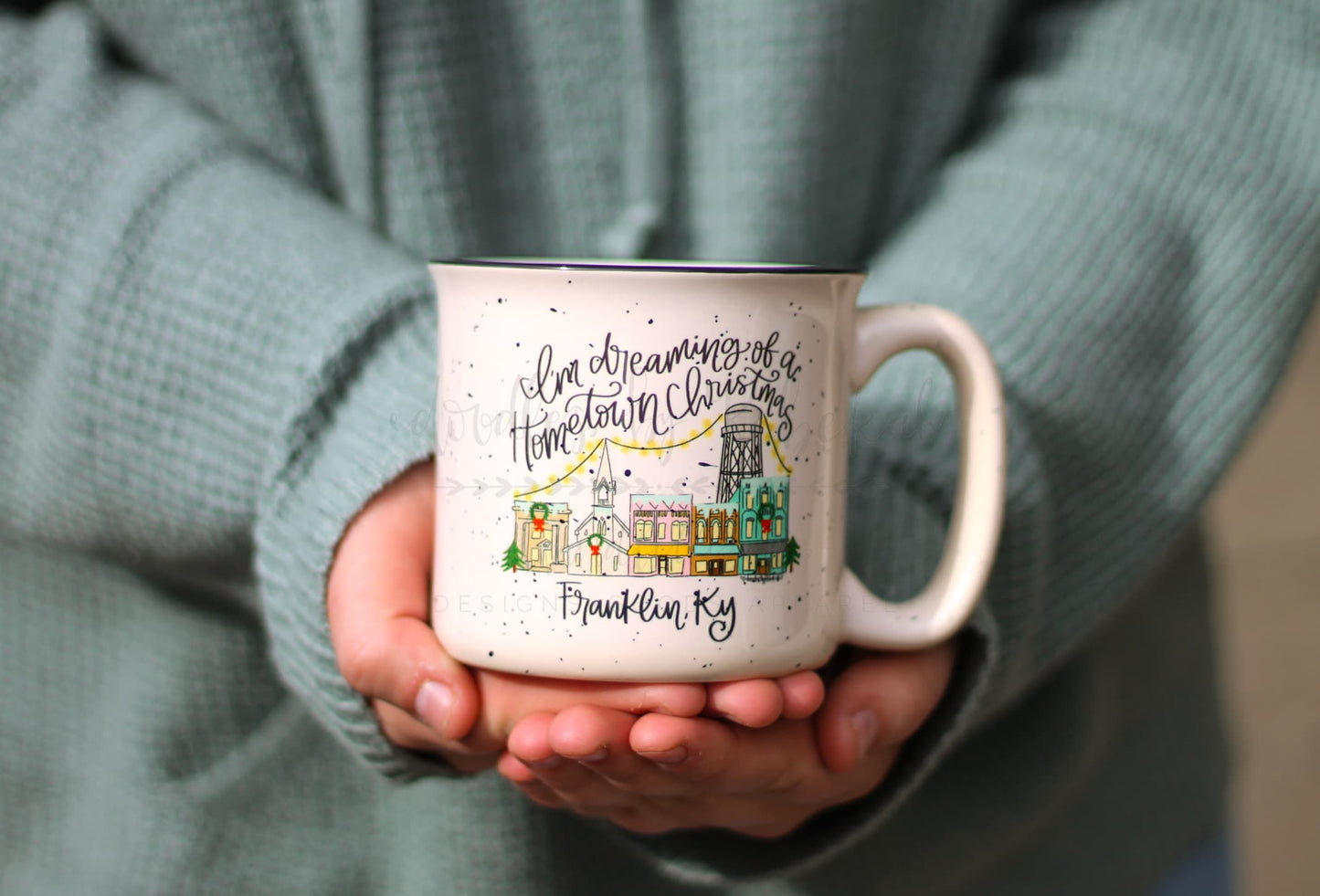 I’m Dreaming of a Hometown Christmas *Custom Town Name* Mug - Coffee Mug