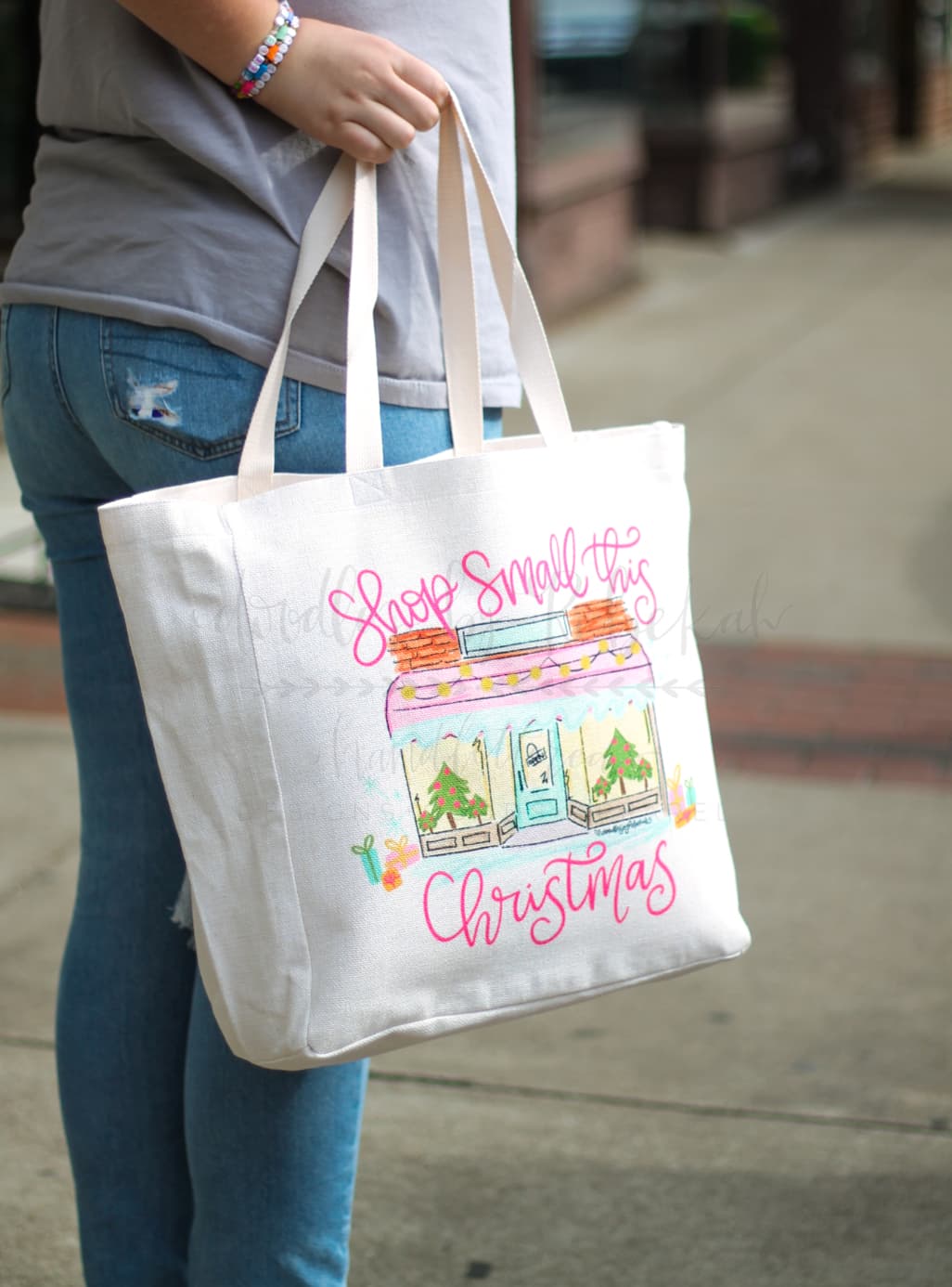 Shop Small This Christmas *Custom Shop Name* Tote - Tote