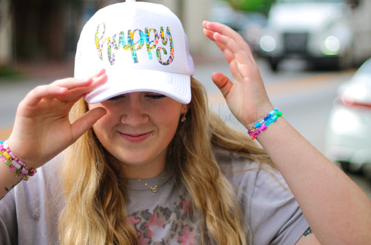 Happy Floral Hat - Hats