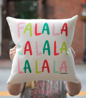 Fa La La La La Square Pillow - Pillow