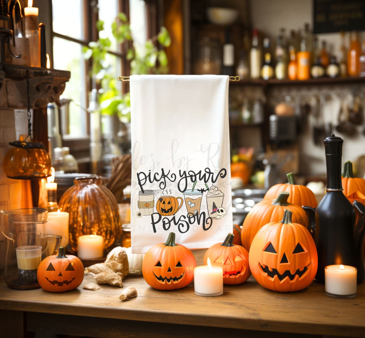 Pick Your Poison Coffee Tea Towel - Tea Towels