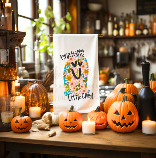 One Happy Little Ghoul Tea Towel - Tea Towels