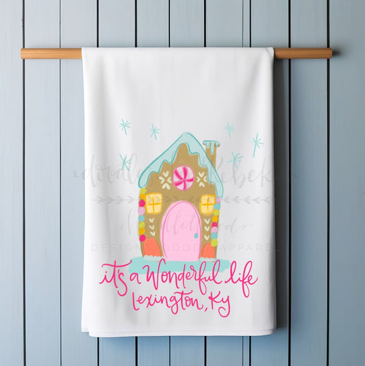 It’s a Wonderful Life Custom Town Tea Towel - Tea Towels