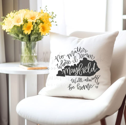 No Matter Where I Roam Custom Town Square Pillow - Pillow