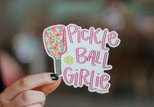 Pickleball Girlie Sticker