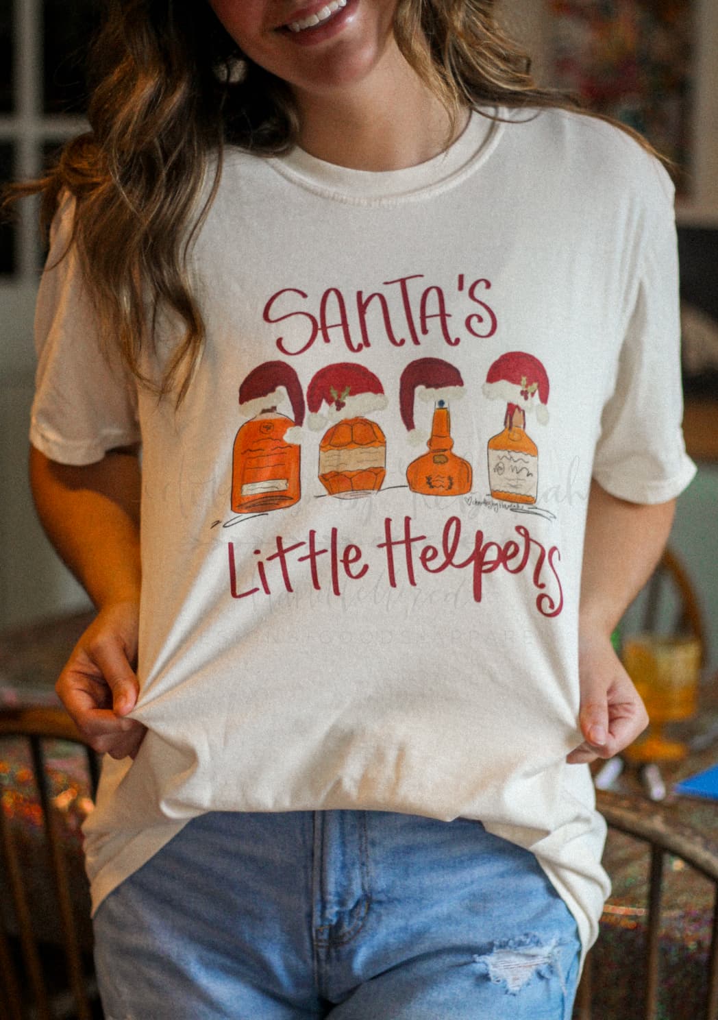 Santa’s Little Helpers Bourbon Tee & Sweatshirt