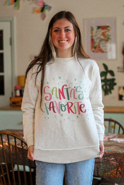 Santa’s Favorite Sweatshirt & Tee - Tees