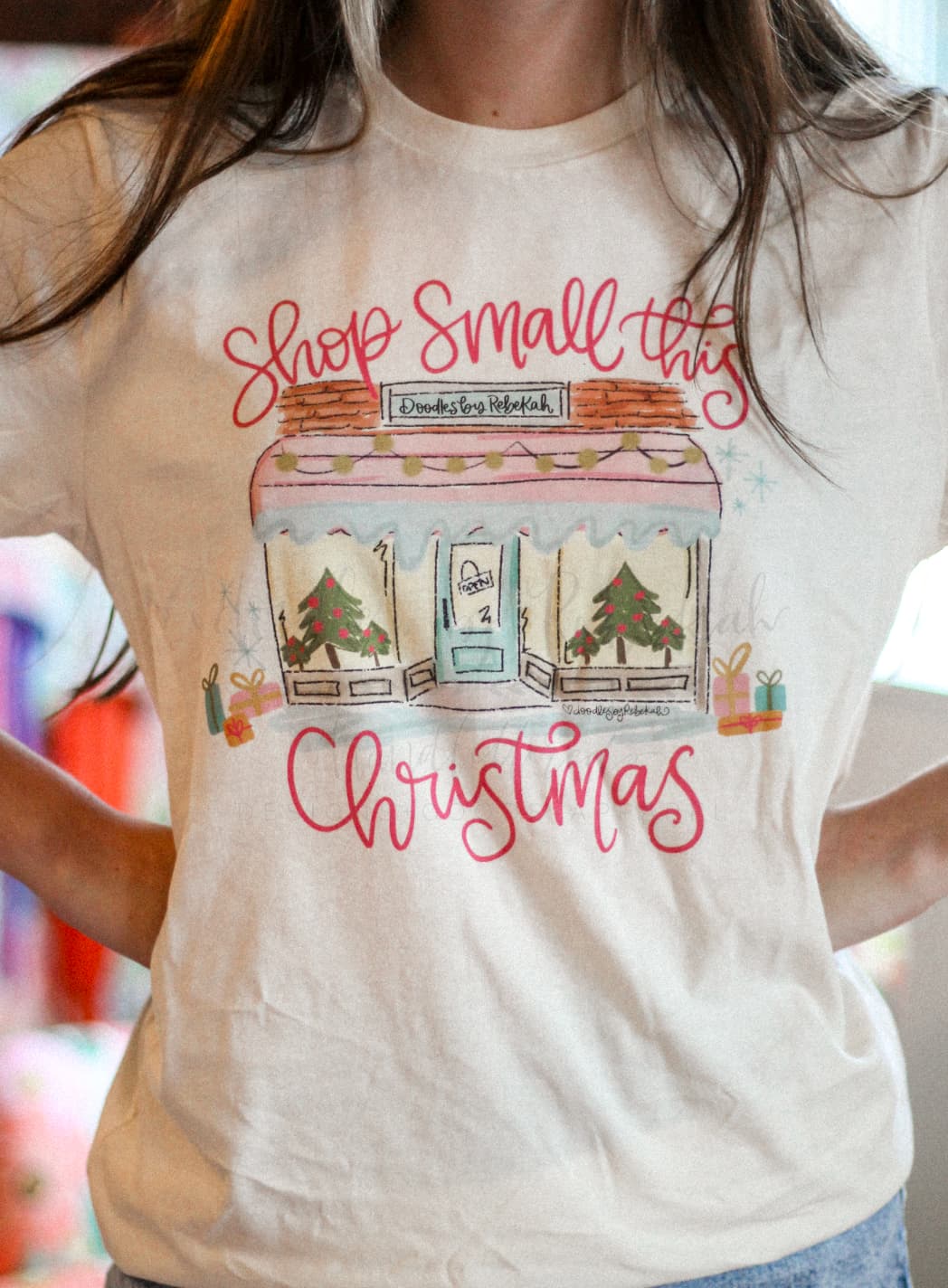 Shop Small This Christmas *Custom Shop Name* Tee