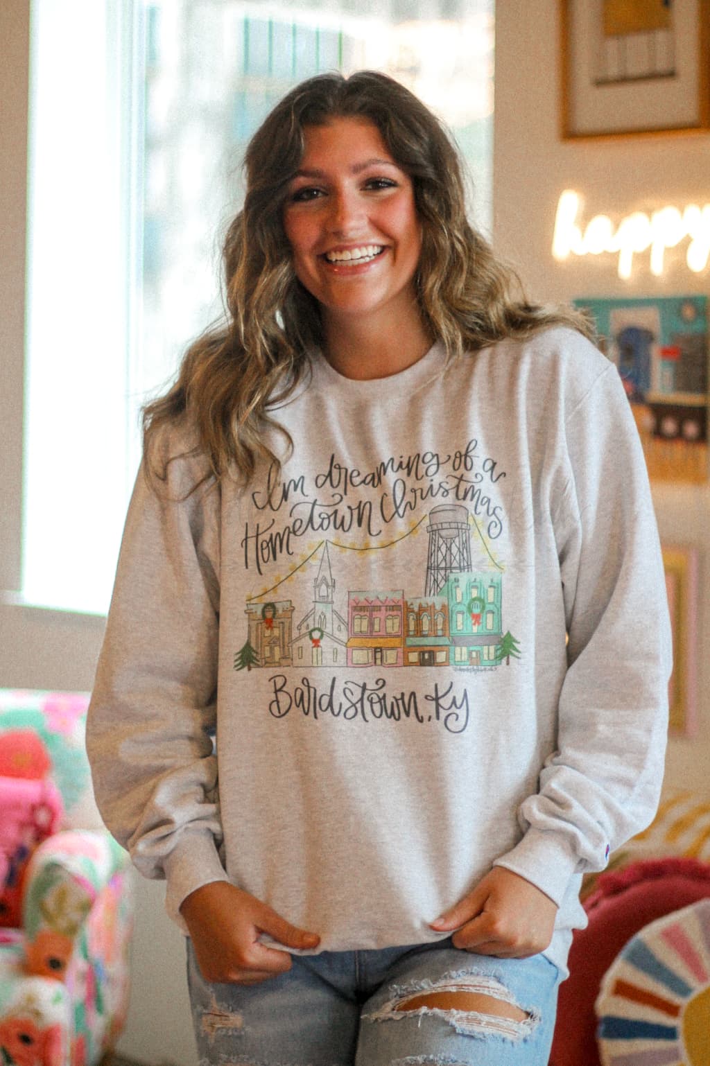 I’m Dreaming of a Hometown Christmas - Custom Town Sweatshirt & Tee - Tees