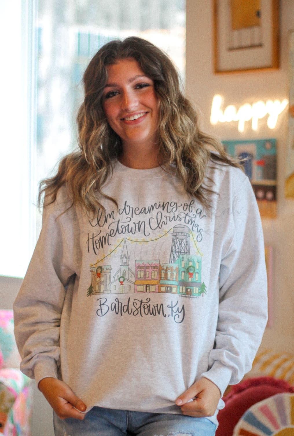 I’m Dreaming of a Hometown Christmas - Custom Town Sweatshirt & Tee - Tees