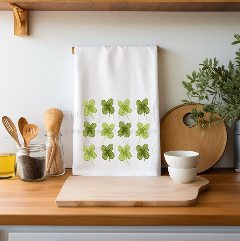 Clover Square Tea Towel - Tea Towels